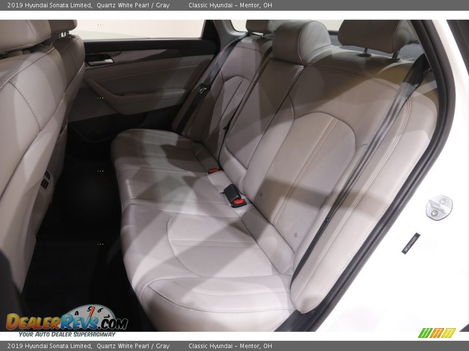 2019 Hyundai Sonata Limited Quartz White Pearl / Gray Photo #16