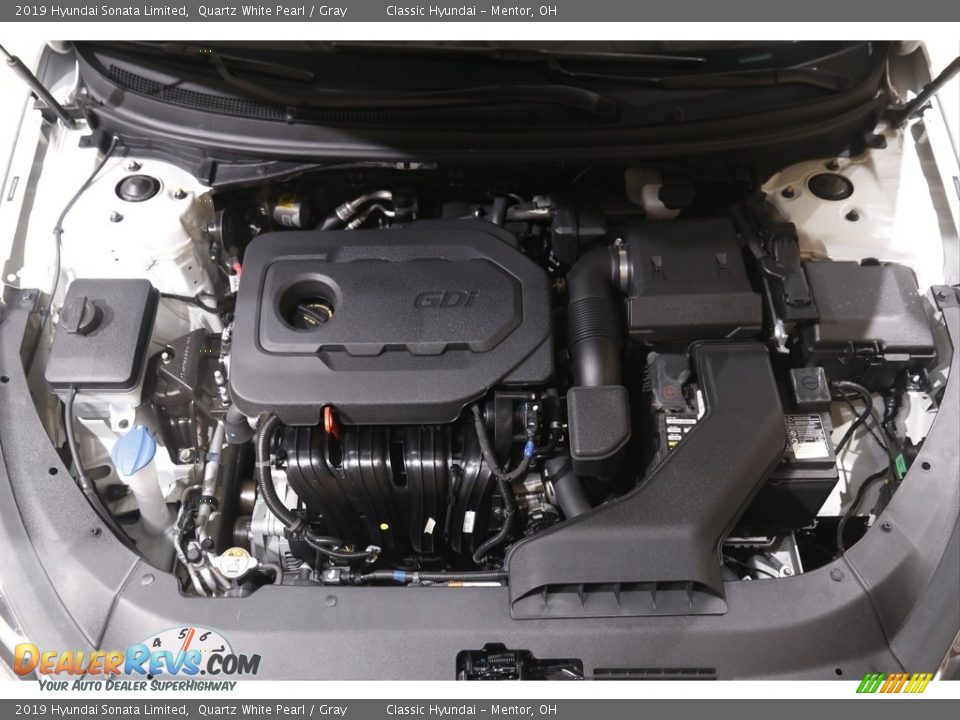 2019 Hyundai Sonata Limited Quartz White Pearl / Gray Photo #18