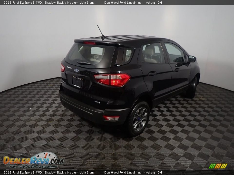 2018 Ford EcoSport S 4WD Shadow Black / Medium Light Stone Photo #17