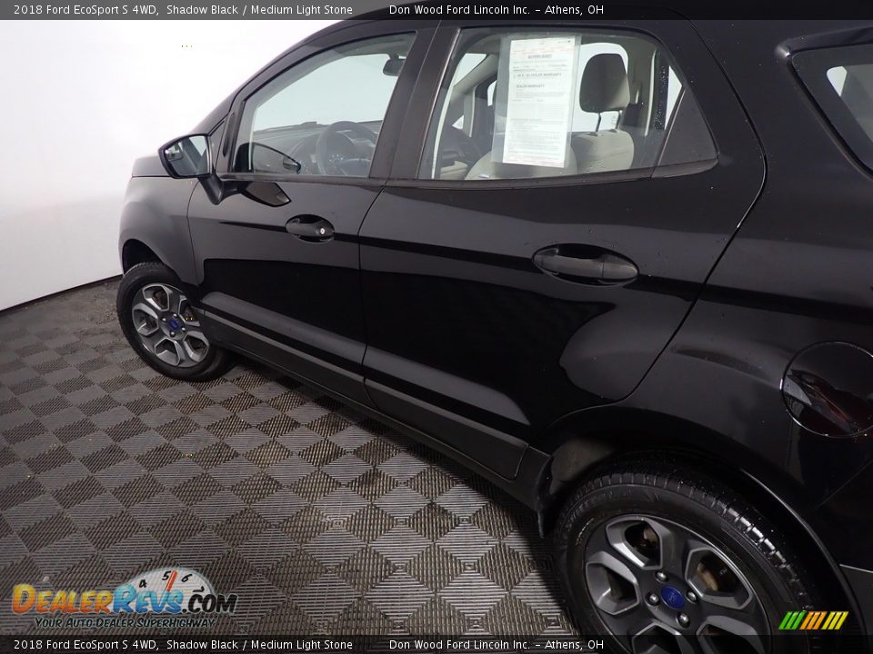 2018 Ford EcoSport S 4WD Shadow Black / Medium Light Stone Photo #18