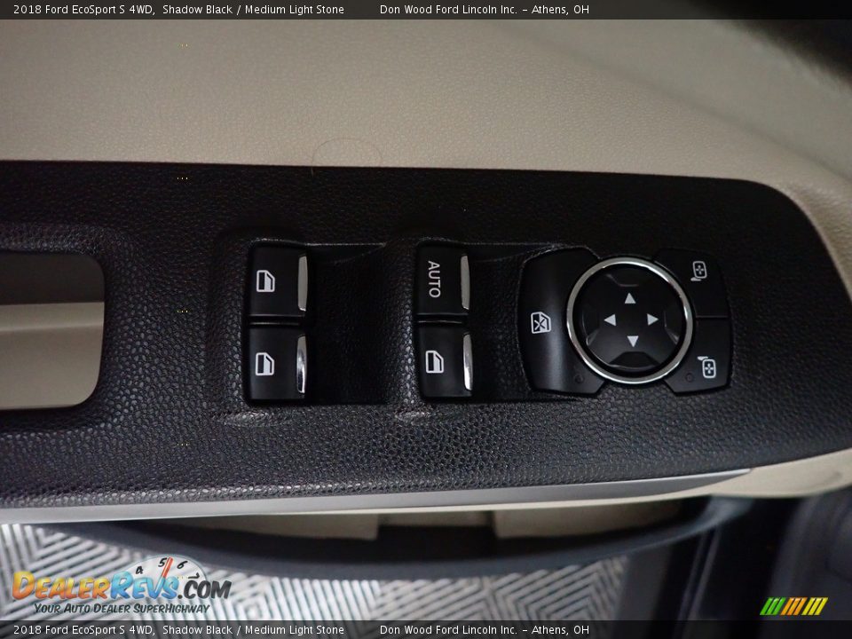 2018 Ford EcoSport S 4WD Shadow Black / Medium Light Stone Photo #21