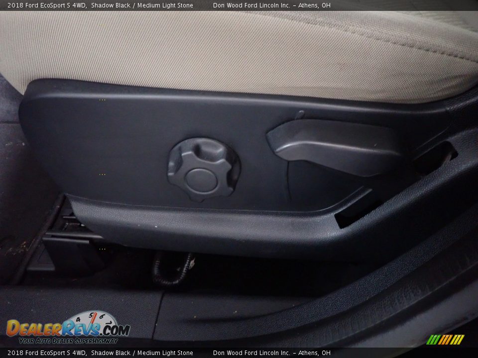 2018 Ford EcoSport S 4WD Shadow Black / Medium Light Stone Photo #23