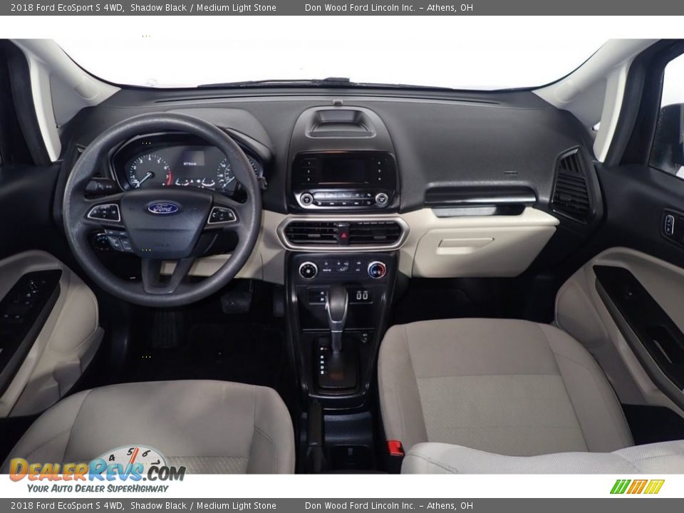 2018 Ford EcoSport S 4WD Shadow Black / Medium Light Stone Photo #24