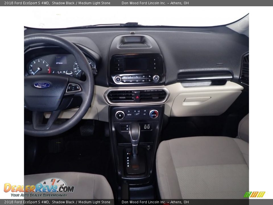 2018 Ford EcoSport S 4WD Shadow Black / Medium Light Stone Photo #25