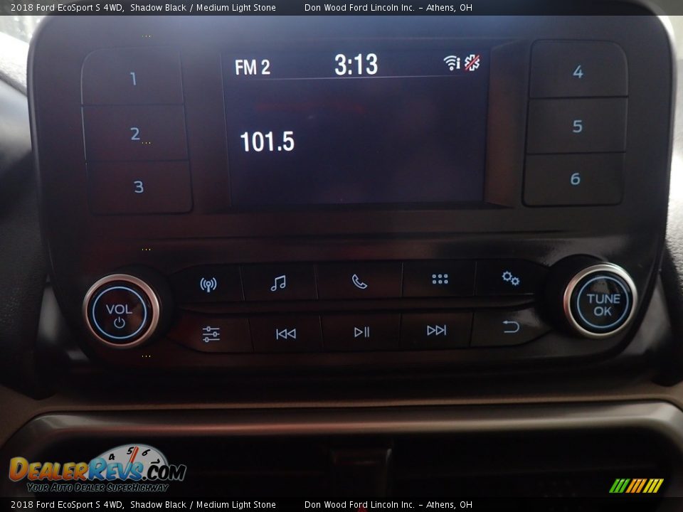 2018 Ford EcoSport S 4WD Shadow Black / Medium Light Stone Photo #26