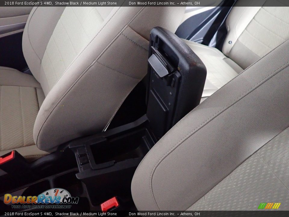 2018 Ford EcoSport S 4WD Shadow Black / Medium Light Stone Photo #33