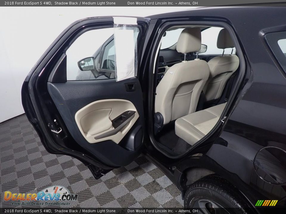 2018 Ford EcoSport S 4WD Shadow Black / Medium Light Stone Photo #34