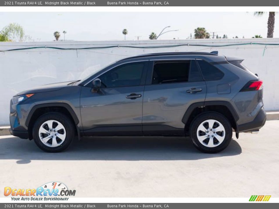 2021 Toyota RAV4 LE Midnight Black Metallic / Black Photo #10