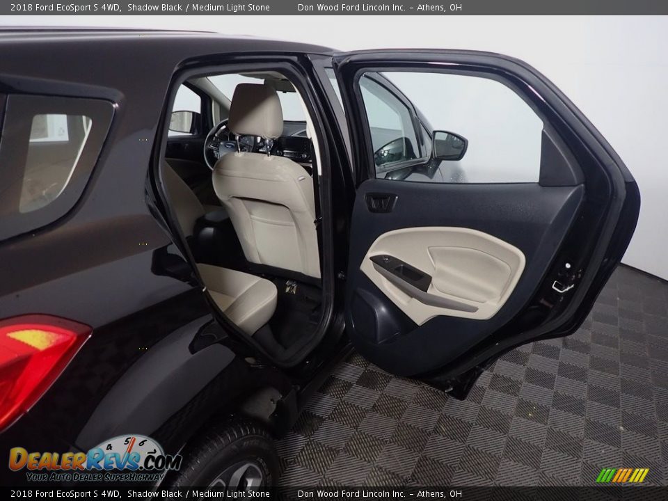 2018 Ford EcoSport S 4WD Shadow Black / Medium Light Stone Photo #36