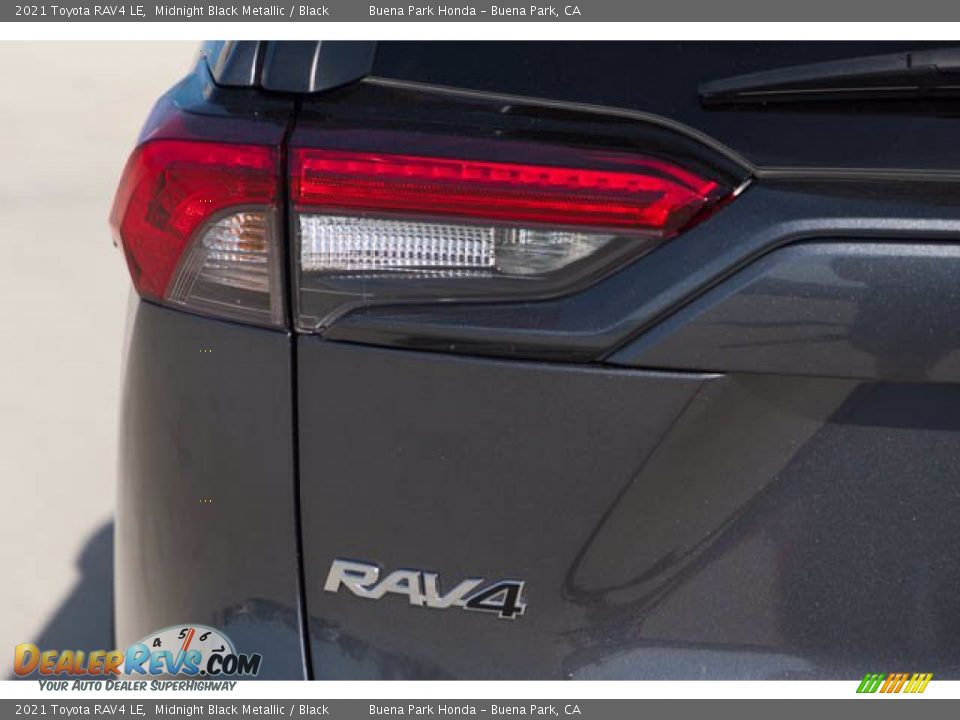 2021 Toyota RAV4 LE Midnight Black Metallic / Black Photo #12