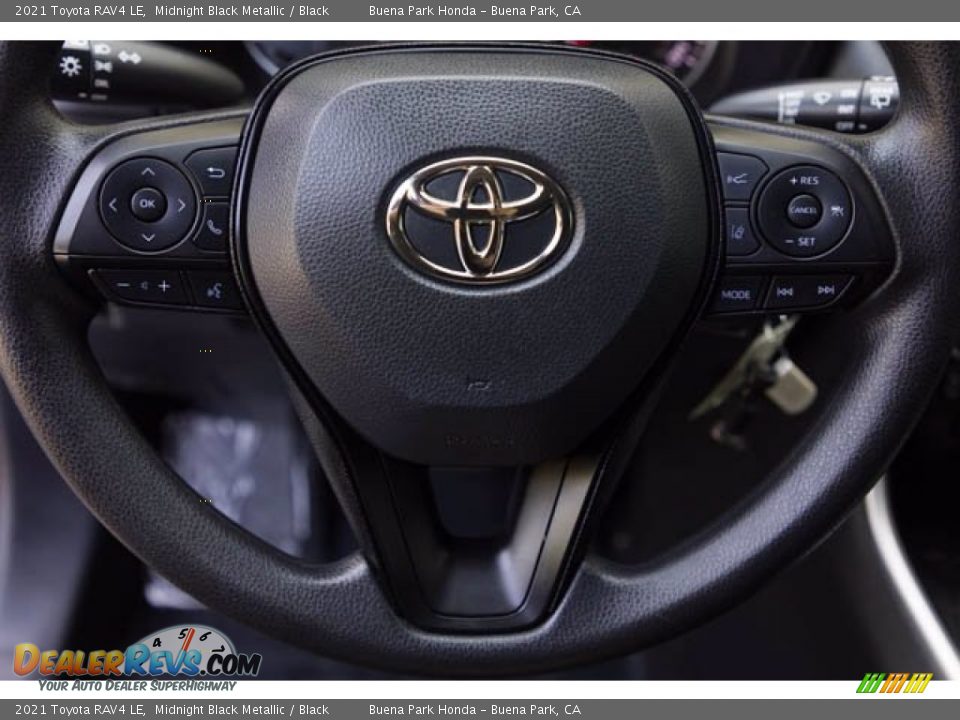 2021 Toyota RAV4 LE Midnight Black Metallic / Black Photo #15