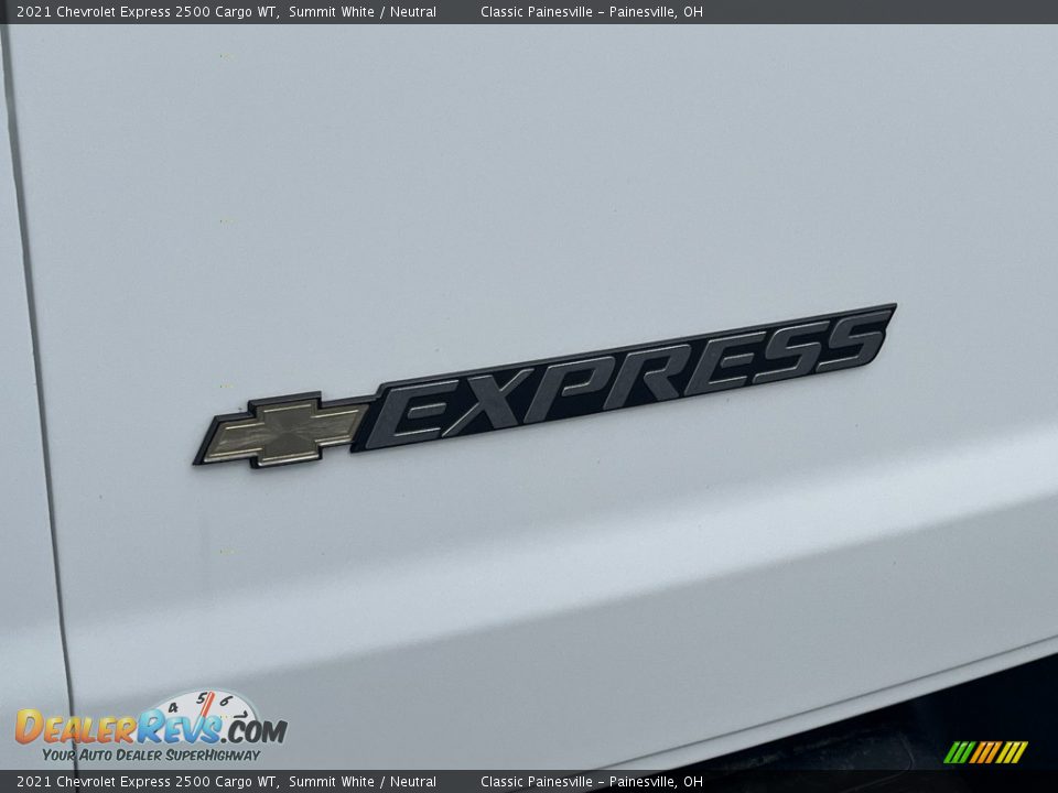 2021 Chevrolet Express 2500 Cargo WT Summit White / Neutral Photo #27