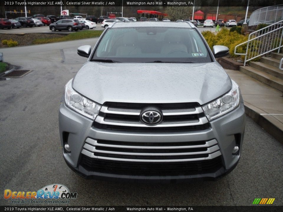 2019 Toyota Highlander XLE AWD Celestial Silver Metallic / Ash Photo #10