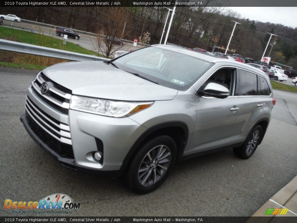 2019 Toyota Highlander XLE AWD Celestial Silver Metallic / Ash Photo #11