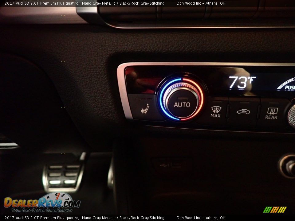 2017 Audi S3 2.0T Premium Plus quattro Nano Gray Metallic / Black/Rock Gray Stitching Photo #3