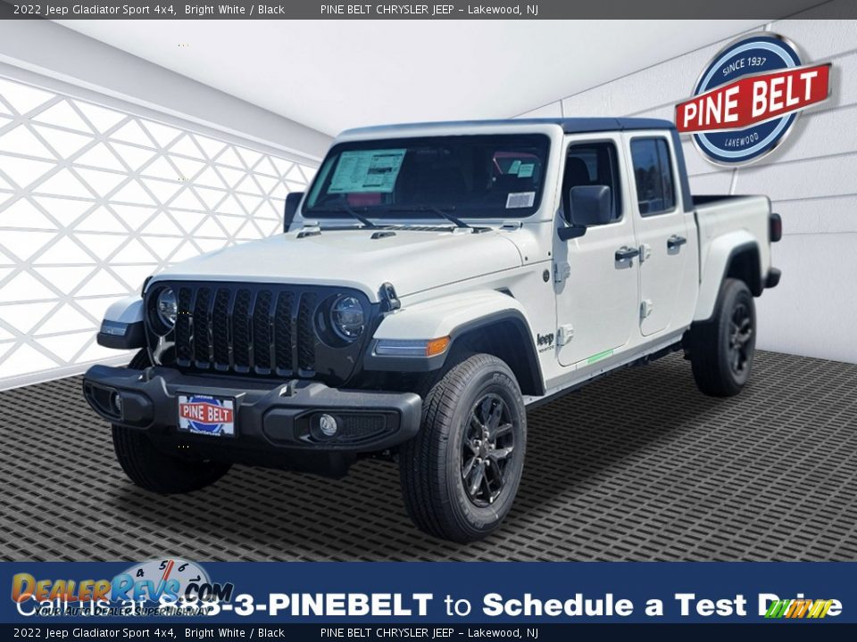 2022 Jeep Gladiator Sport 4x4 Bright White / Black Photo #1