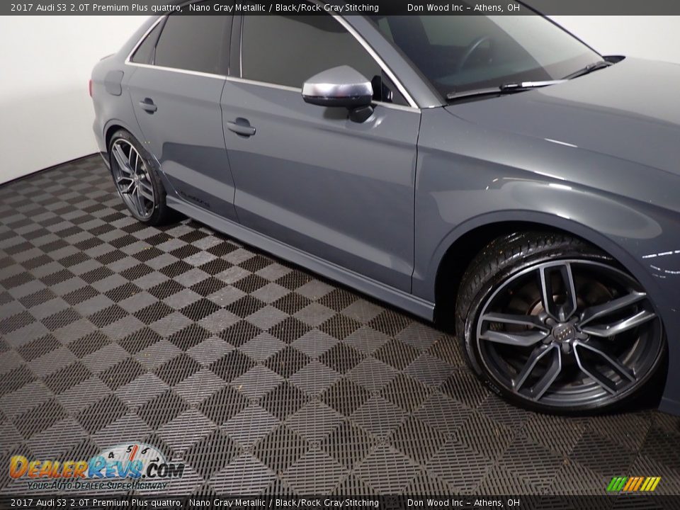 2017 Audi S3 2.0T Premium Plus quattro Nano Gray Metallic / Black/Rock Gray Stitching Photo #7
