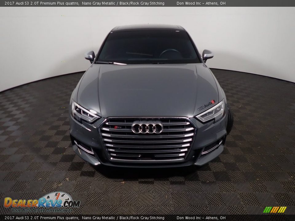 2017 Audi S3 2.0T Premium Plus quattro Nano Gray Metallic / Black/Rock Gray Stitching Photo #8