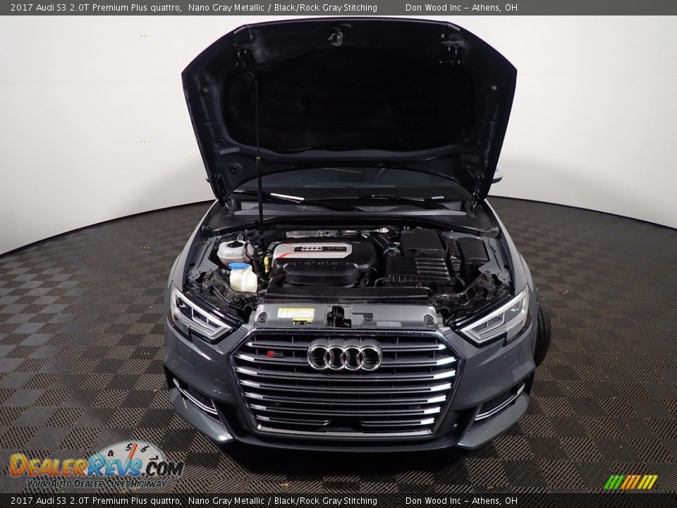 2017 Audi S3 2.0T Premium Plus quattro Nano Gray Metallic / Black/Rock Gray Stitching Photo #9