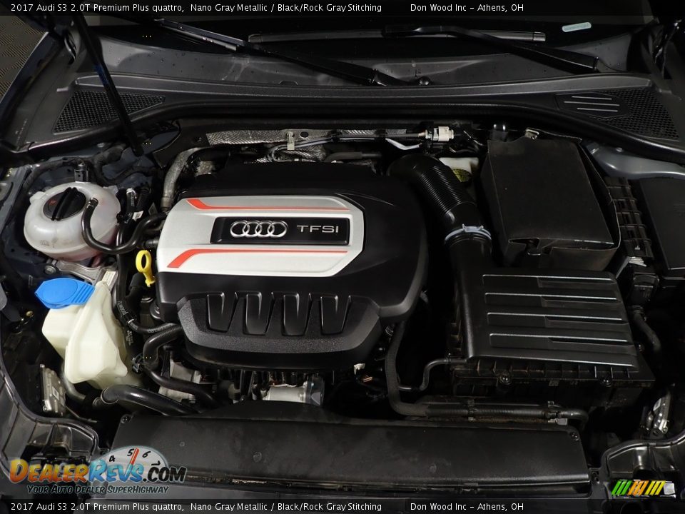2017 Audi S3 2.0T Premium Plus quattro Nano Gray Metallic / Black/Rock Gray Stitching Photo #10