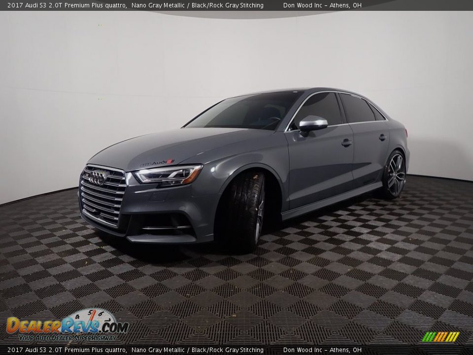 2017 Audi S3 2.0T Premium Plus quattro Nano Gray Metallic / Black/Rock Gray Stitching Photo #11