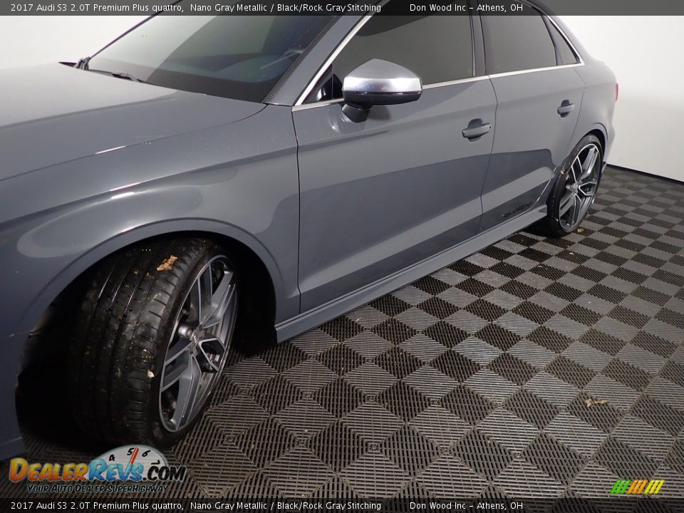 2017 Audi S3 2.0T Premium Plus quattro Nano Gray Metallic / Black/Rock Gray Stitching Photo #13