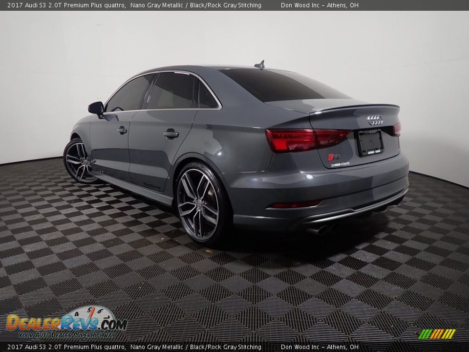 2017 Audi S3 2.0T Premium Plus quattro Nano Gray Metallic / Black/Rock Gray Stitching Photo #14