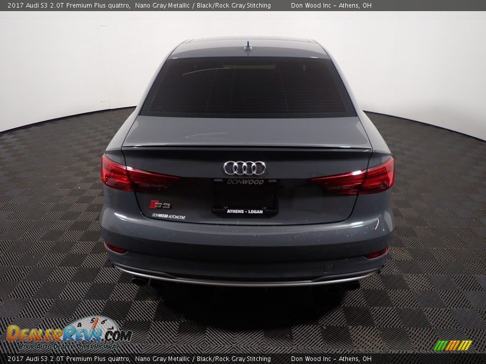 2017 Audi S3 2.0T Premium Plus quattro Nano Gray Metallic / Black/Rock Gray Stitching Photo #16