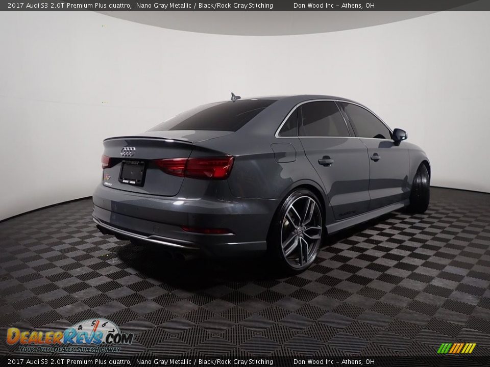 2017 Audi S3 2.0T Premium Plus quattro Nano Gray Metallic / Black/Rock Gray Stitching Photo #19