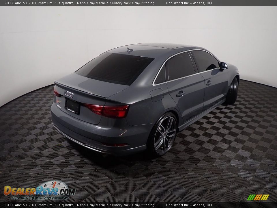 2017 Audi S3 2.0T Premium Plus quattro Nano Gray Metallic / Black/Rock Gray Stitching Photo #20