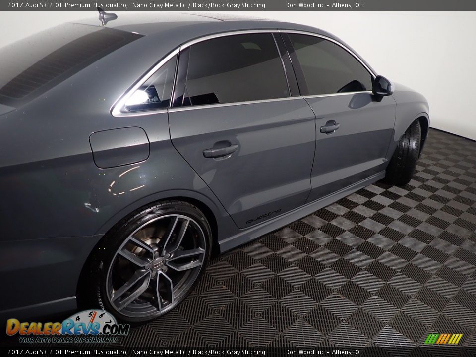 2017 Audi S3 2.0T Premium Plus quattro Nano Gray Metallic / Black/Rock Gray Stitching Photo #22