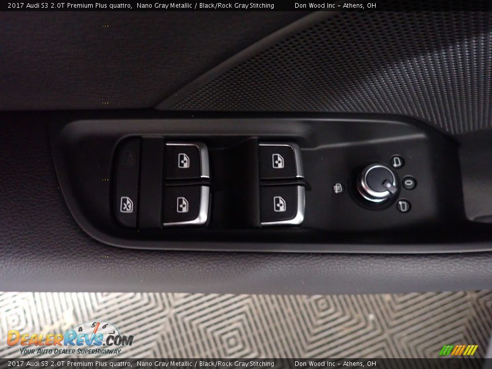 2017 Audi S3 2.0T Premium Plus quattro Nano Gray Metallic / Black/Rock Gray Stitching Photo #24