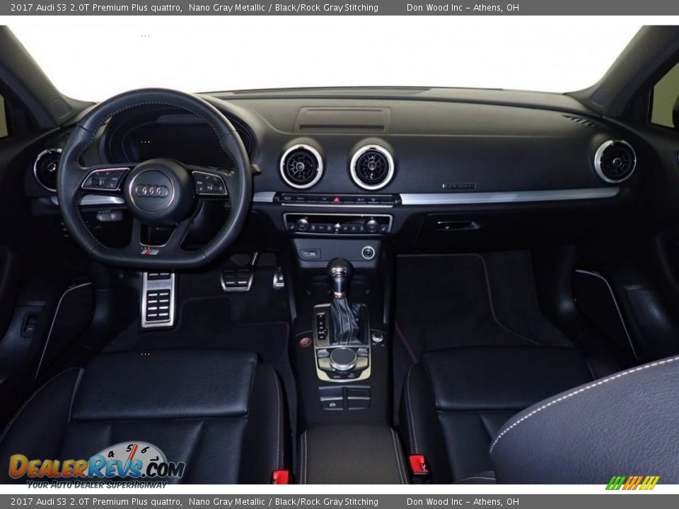 2017 Audi S3 2.0T Premium Plus quattro Nano Gray Metallic / Black/Rock Gray Stitching Photo #27