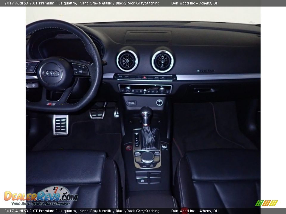 2017 Audi S3 2.0T Premium Plus quattro Nano Gray Metallic / Black/Rock Gray Stitching Photo #28