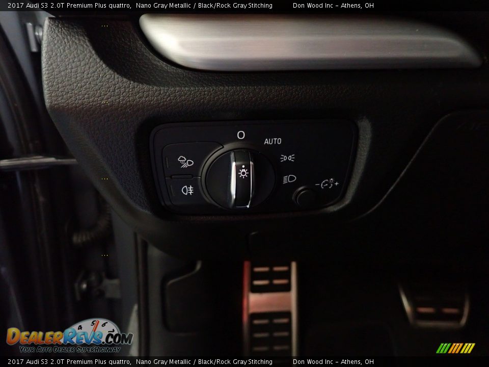 2017 Audi S3 2.0T Premium Plus quattro Nano Gray Metallic / Black/Rock Gray Stitching Photo #34
