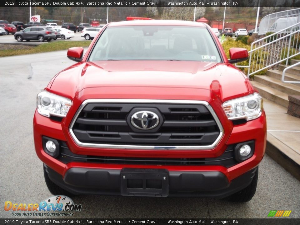 2019 Toyota Tacoma SR5 Double Cab 4x4 Barcelona Red Metallic / Cement Gray Photo #13