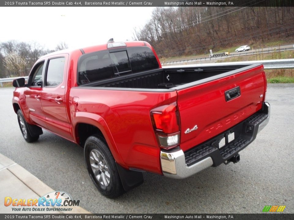 2019 Toyota Tacoma SR5 Double Cab 4x4 Barcelona Red Metallic / Cement Gray Photo #16