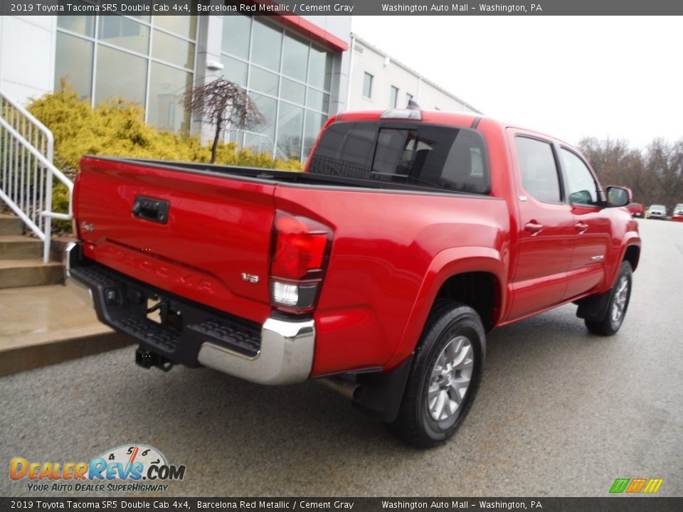 2019 Toyota Tacoma SR5 Double Cab 4x4 Barcelona Red Metallic / Cement Gray Photo #19