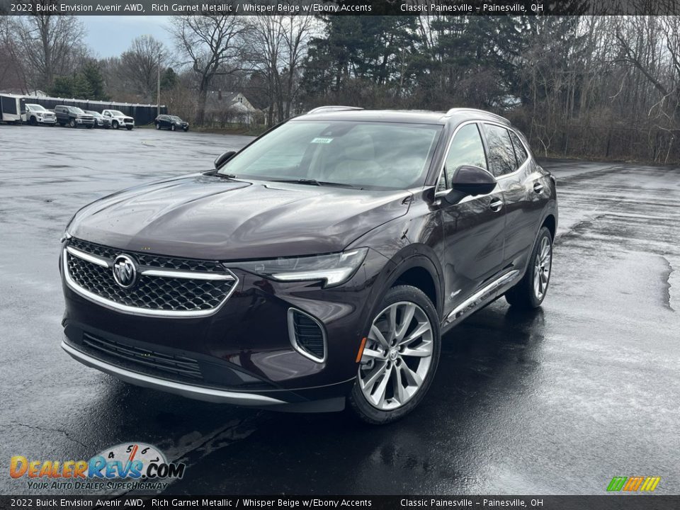 2022 Buick Envision Avenir AWD Rich Garnet Metallic / Whisper Beige w/Ebony Accents Photo #1