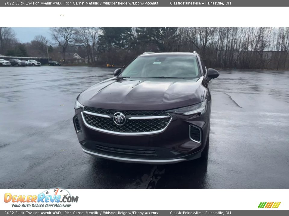 2022 Buick Envision Avenir AWD Rich Garnet Metallic / Whisper Beige w/Ebony Accents Photo #3