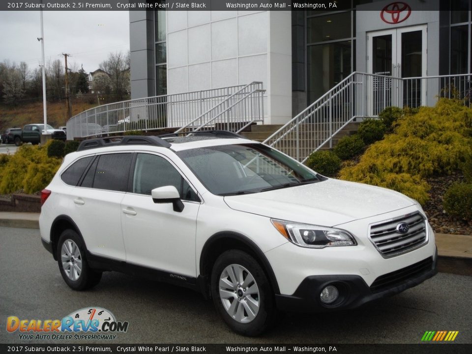 2017 Subaru Outback 2.5i Premium Crystal White Pearl / Slate Black Photo #1