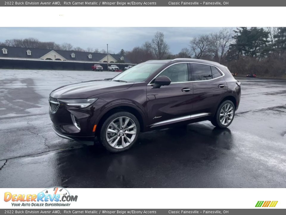 2022 Buick Envision Avenir AWD Rich Garnet Metallic / Whisper Beige w/Ebony Accents Photo #4