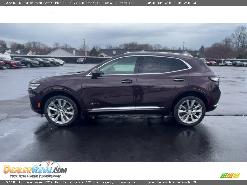 2022 Buick Envision Avenir AWD Rich Garnet Metallic / Whisper Beige w/Ebony Accents Photo #5