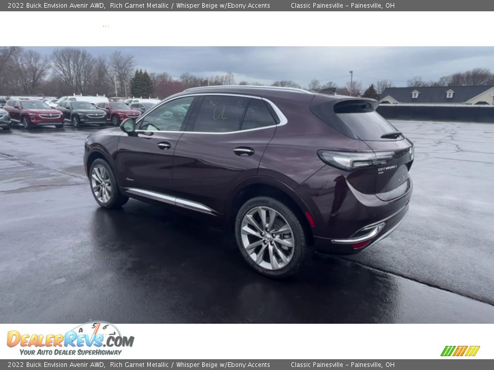 2022 Buick Envision Avenir AWD Rich Garnet Metallic / Whisper Beige w/Ebony Accents Photo #6