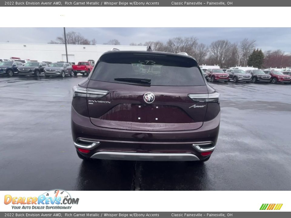 2022 Buick Envision Avenir AWD Rich Garnet Metallic / Whisper Beige w/Ebony Accents Photo #7