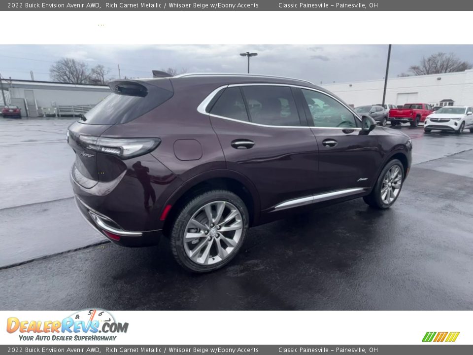 2022 Buick Envision Avenir AWD Rich Garnet Metallic / Whisper Beige w/Ebony Accents Photo #8