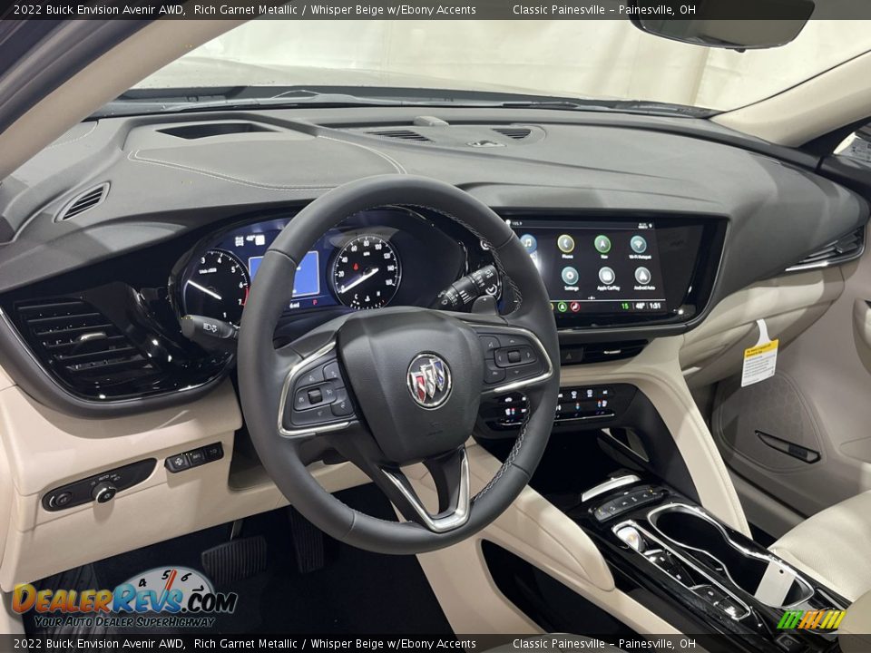 2022 Buick Envision Avenir AWD Rich Garnet Metallic / Whisper Beige w/Ebony Accents Photo #10