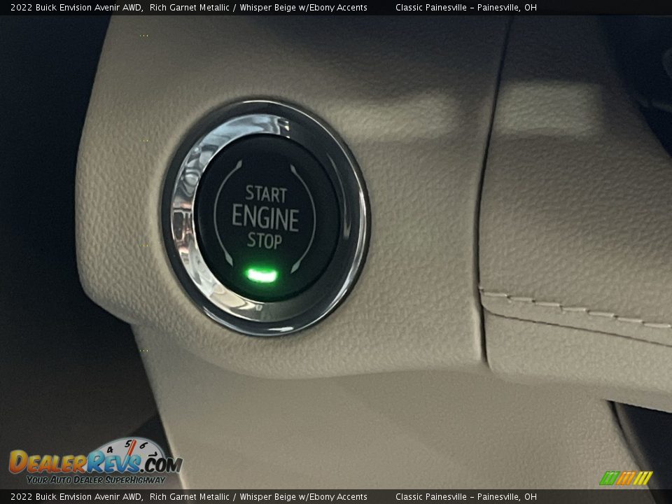 2022 Buick Envision Avenir AWD Rich Garnet Metallic / Whisper Beige w/Ebony Accents Photo #17