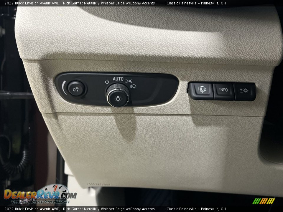2022 Buick Envision Avenir AWD Rich Garnet Metallic / Whisper Beige w/Ebony Accents Photo #18