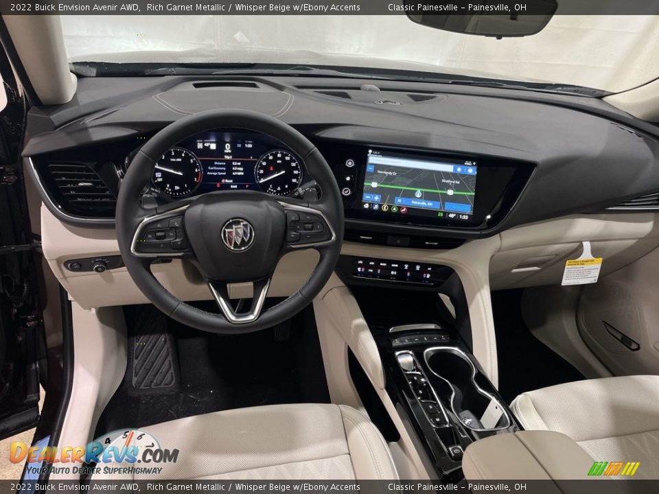 2022 Buick Envision Avenir AWD Rich Garnet Metallic / Whisper Beige w/Ebony Accents Photo #21